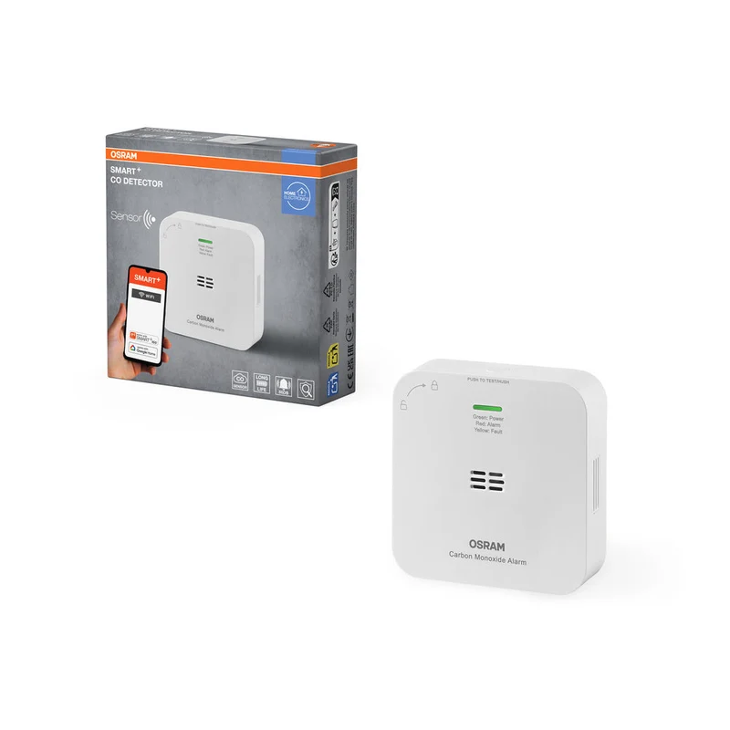 OSRAM Wifi SMART+ détecteur de monoxyde de carbone CO, blanc