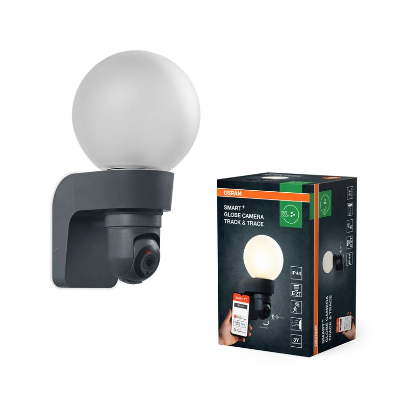 OSRAM SMART+ Applique extérieure avec caméra, douille E27