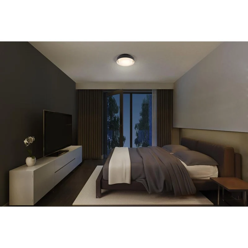 OSRAM ORBIS MADRID Plafonnier 290mm, noir, E27