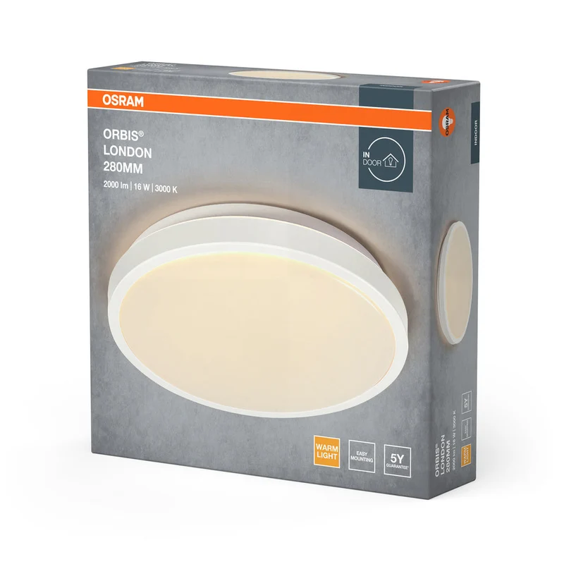 OSRAM ORBIS LONDON Plafonnier, blanc, 16W, 2000lm