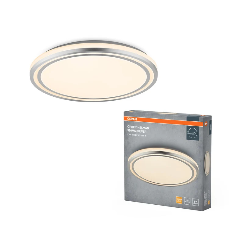 OSRAM ORBIS Helman Plafonnier 24W 1500lm blanc/argent