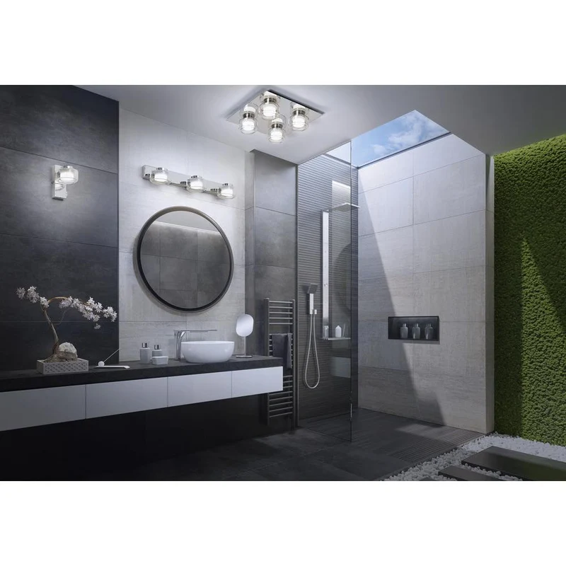OSRAM ORBIS Flamme Plafonnier de salle de bain 22W Click CCT IP44 Chrome