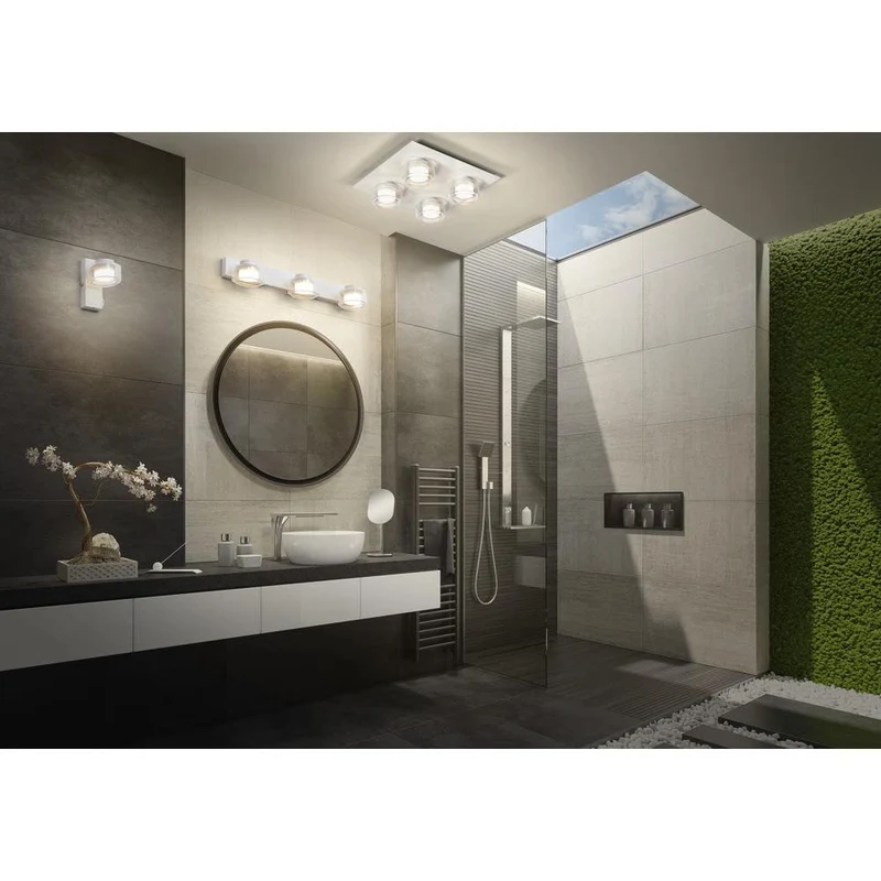 OSRAM ORBIS Flamme Applique murale de salle de bain 16.5W Click CCT IP44 blanc