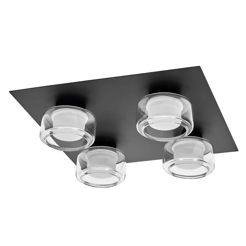 OSRAM ORBIS Flamme Plafonnier de salle de bain 22W Click CCT IP44 noir