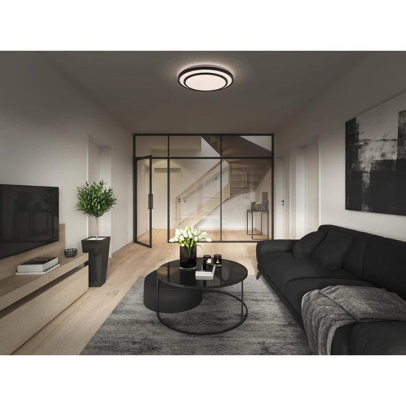 OSRAM ORBIS BERLIN Plafonnier, noir, 24W, 2700lm