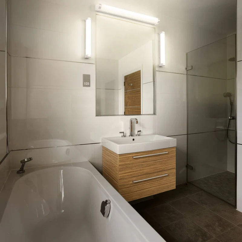 OSRAM ORBIS Tube miroir de salle de bain applique murale verre givré 9W 40cm dimmable blanc
