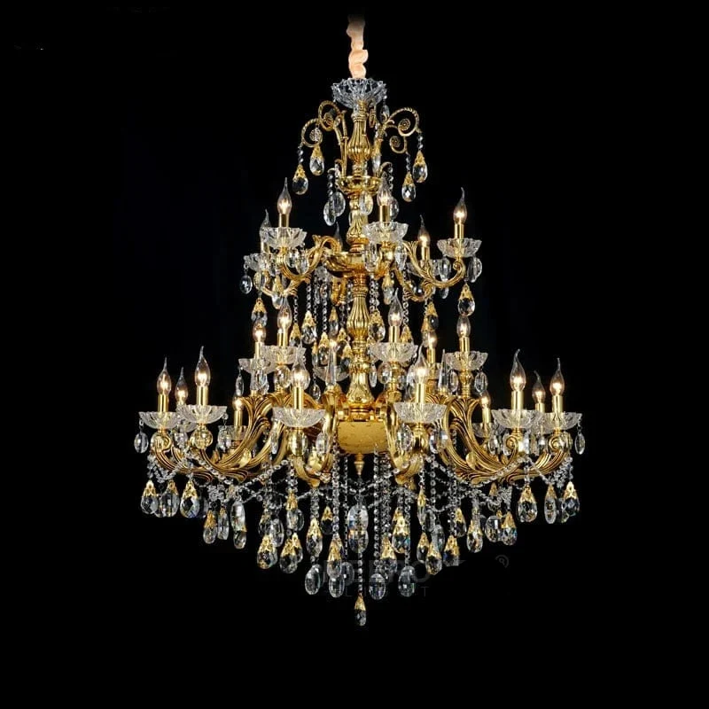 Lustre en cristal blanc transparent