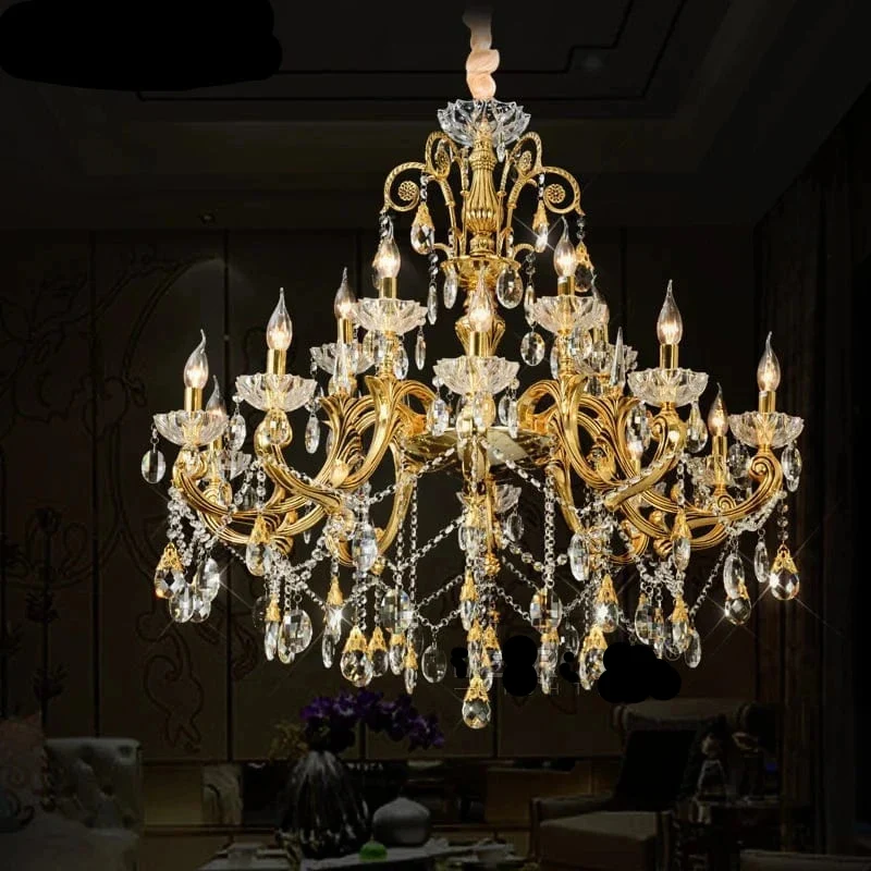 Lustre en cristal blanc transparent