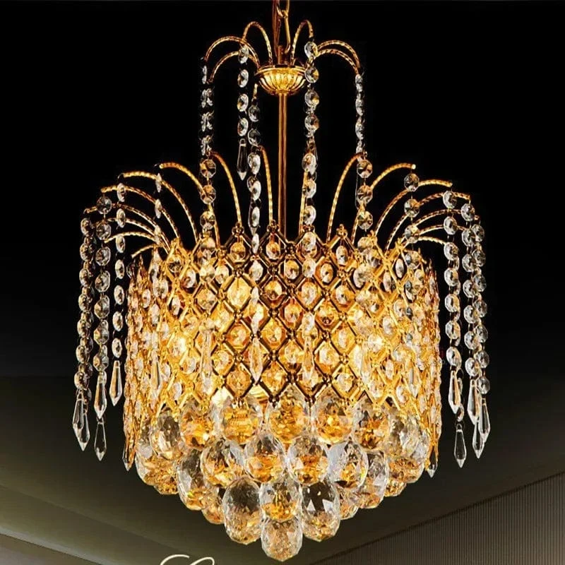 Suspension en cristal chic baroque