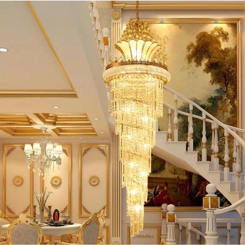 Lustre Tres long pour Plafond Haut