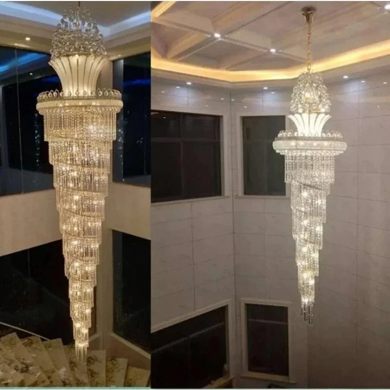 Lustre Tres long pour Plafond Haut