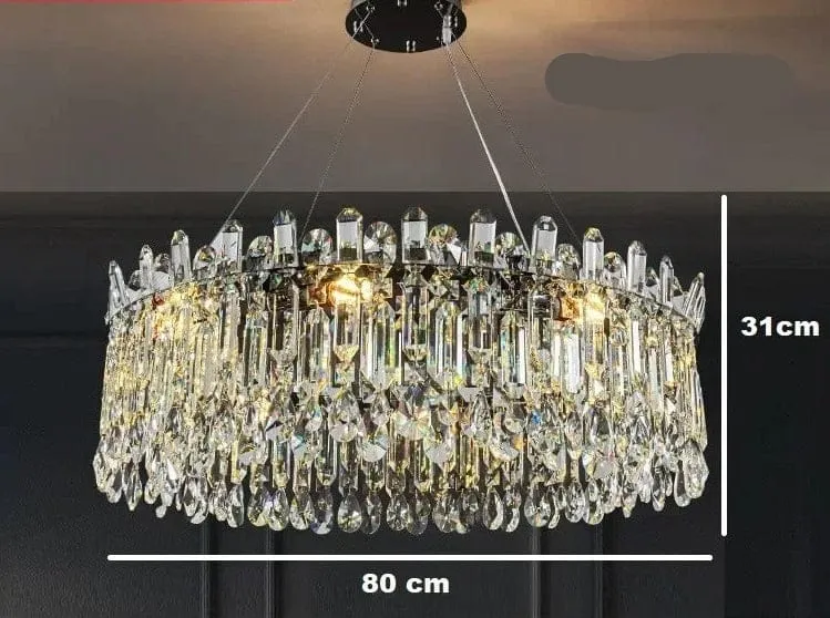 Lustre Contemporain en Cristal Luxe