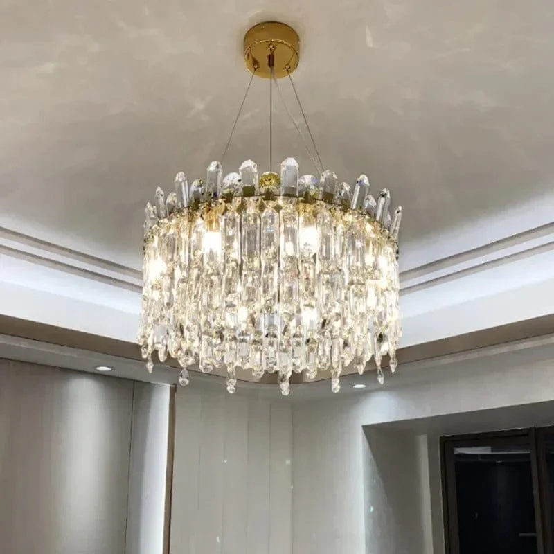 Lustre Contemporain en Cristal Luxe