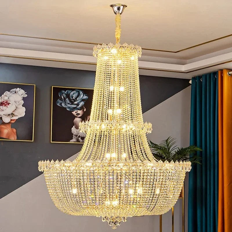 Grand Lustre en Cristal Luxe