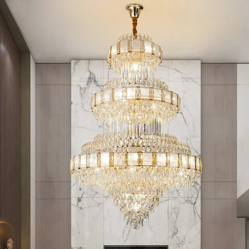 Grand Lustre en Verre Luxe