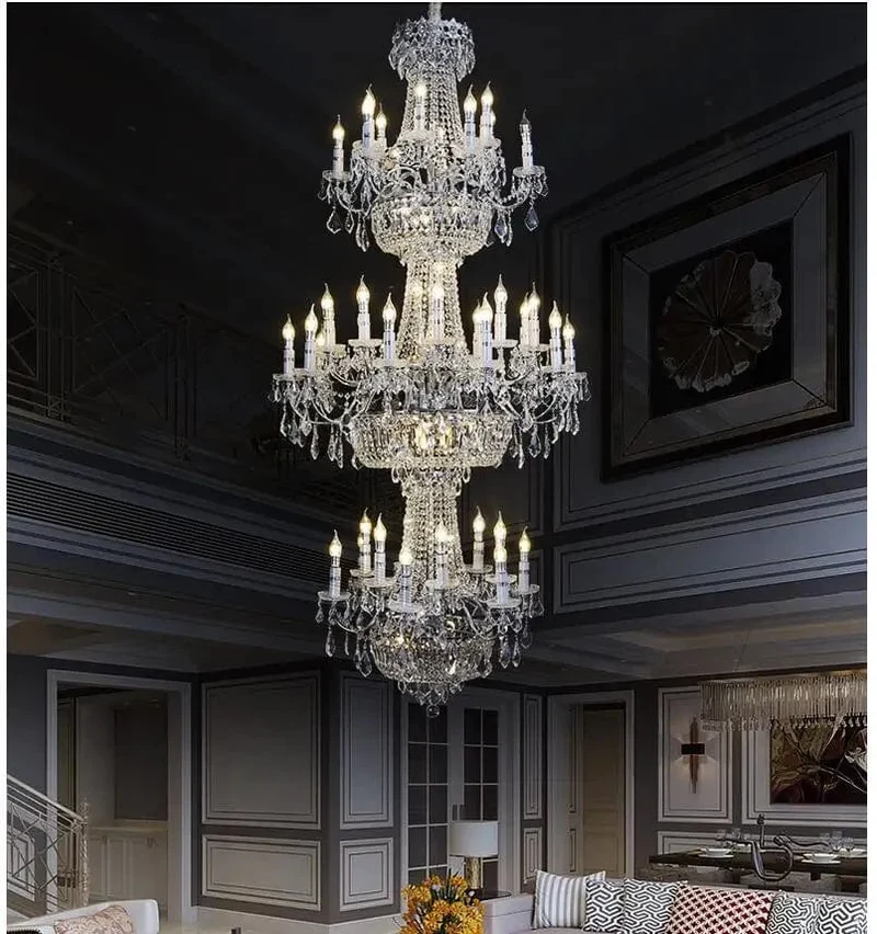 Grand Lustre Luxe pour Salon d'Hotel