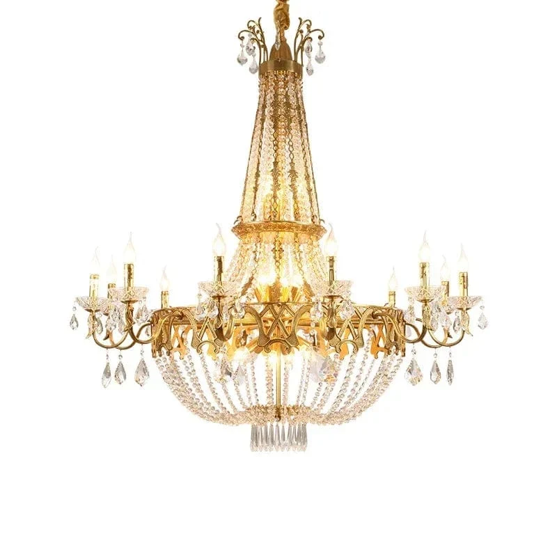Lustre Chandelier en Laiton