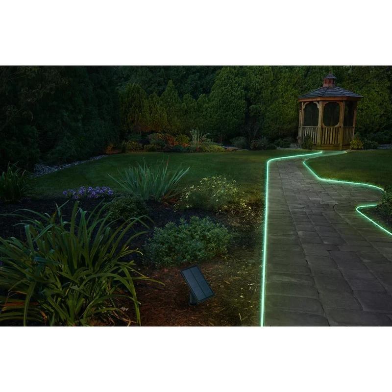 OSRAM FLEX EXTÉRIEUR SOLAIRE bande lumineuse LED flexible, 3M, 1.2W, contrôle couleur RGB, solaire, IP44, avec télécommande, dimmable