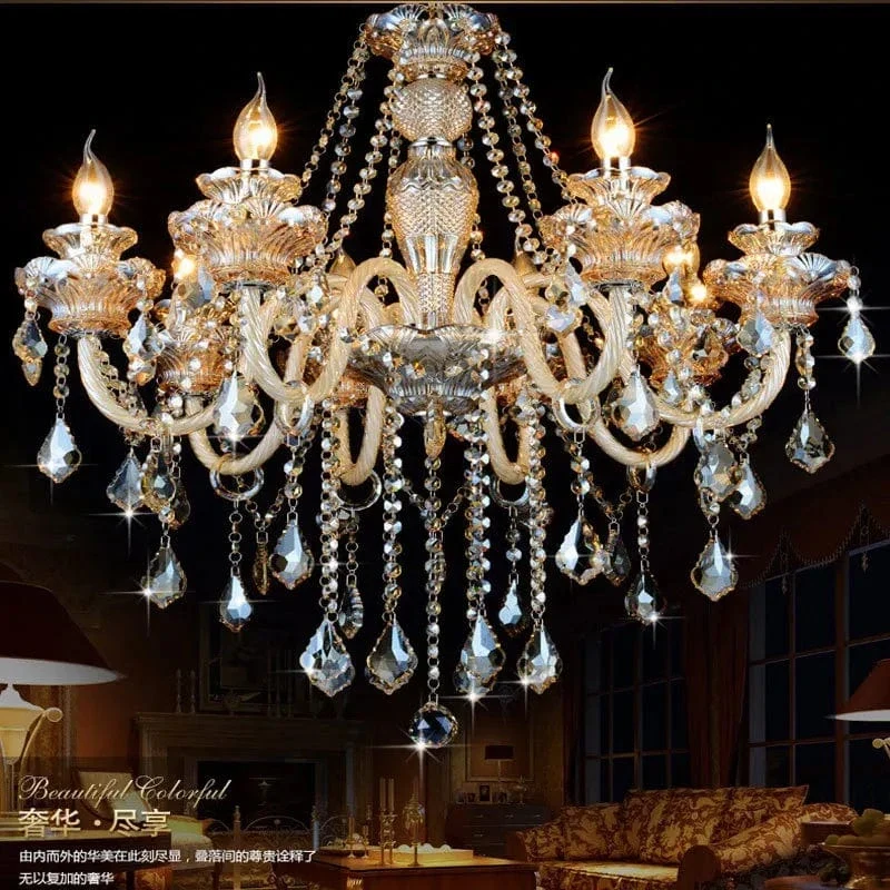 Lustre Chandelier Dore