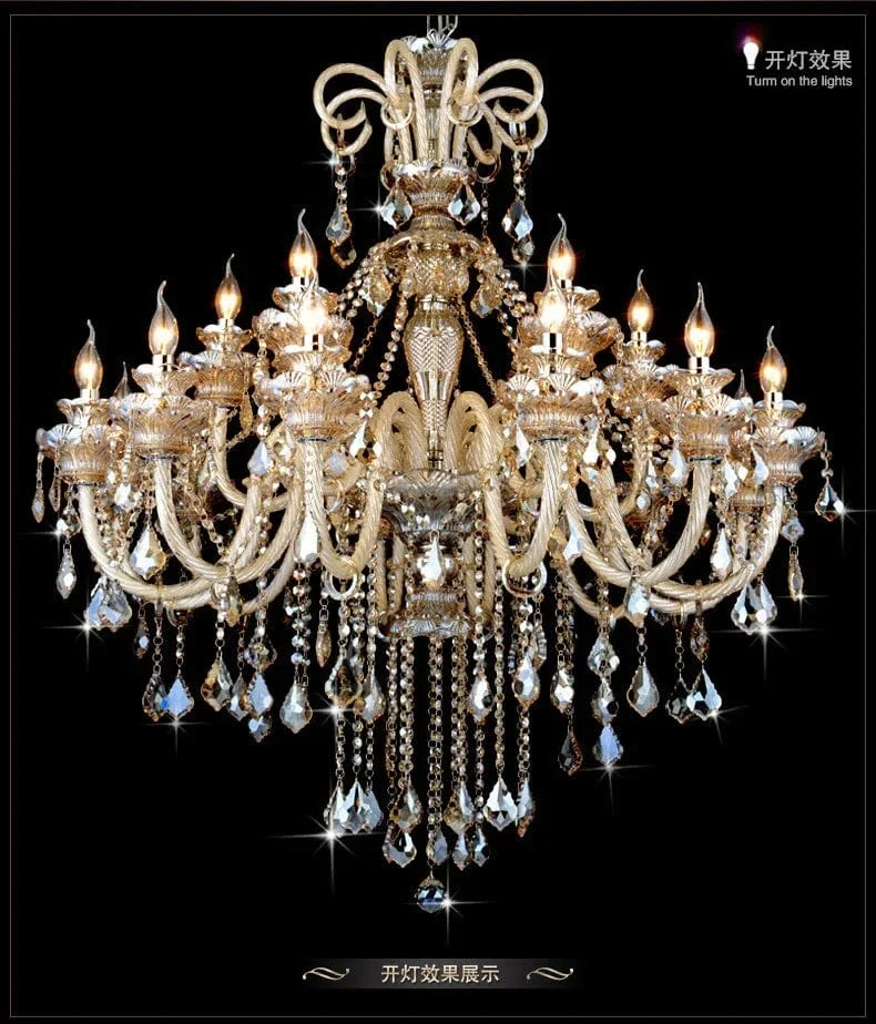 Lustre Chandelier Dore
