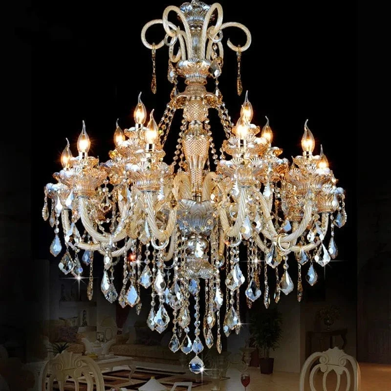 Lustre Chandelier Dore
