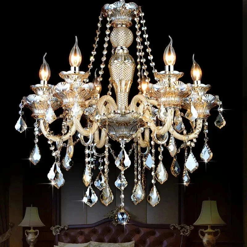 Lustre Chandelier Dore