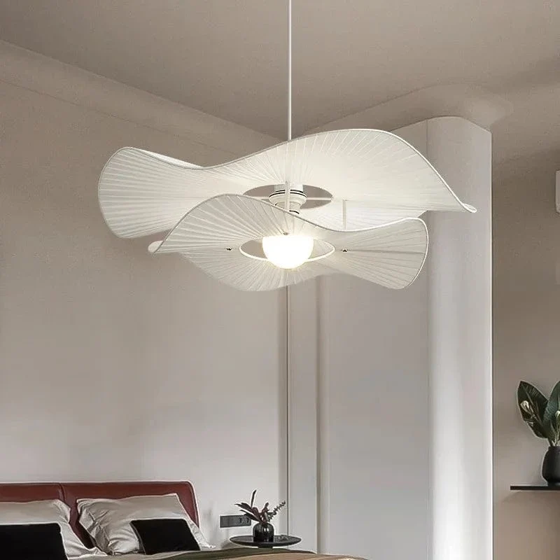 Grande Suspension Blanche Salon
