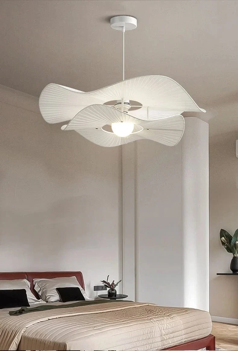 Grande Suspension Blanche Salon