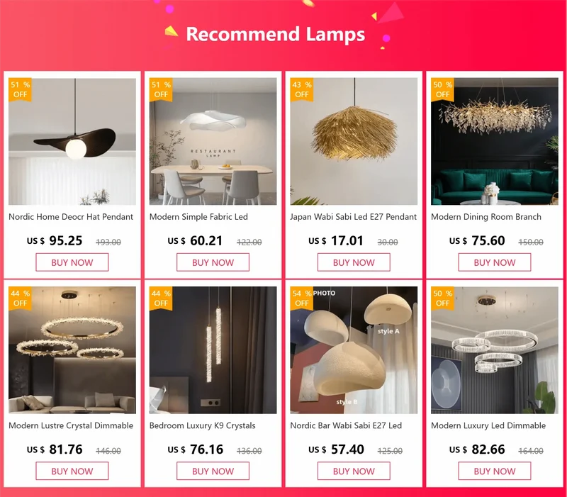 Suspension Scandinave pour mettre au dessus d'une table