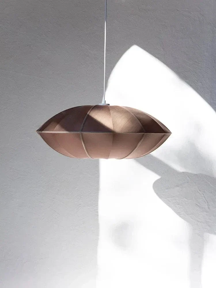 Suspension LED Médiévale Nordique – Lampe Zen en Soie pour Salon, Chambre & Décoration Maison