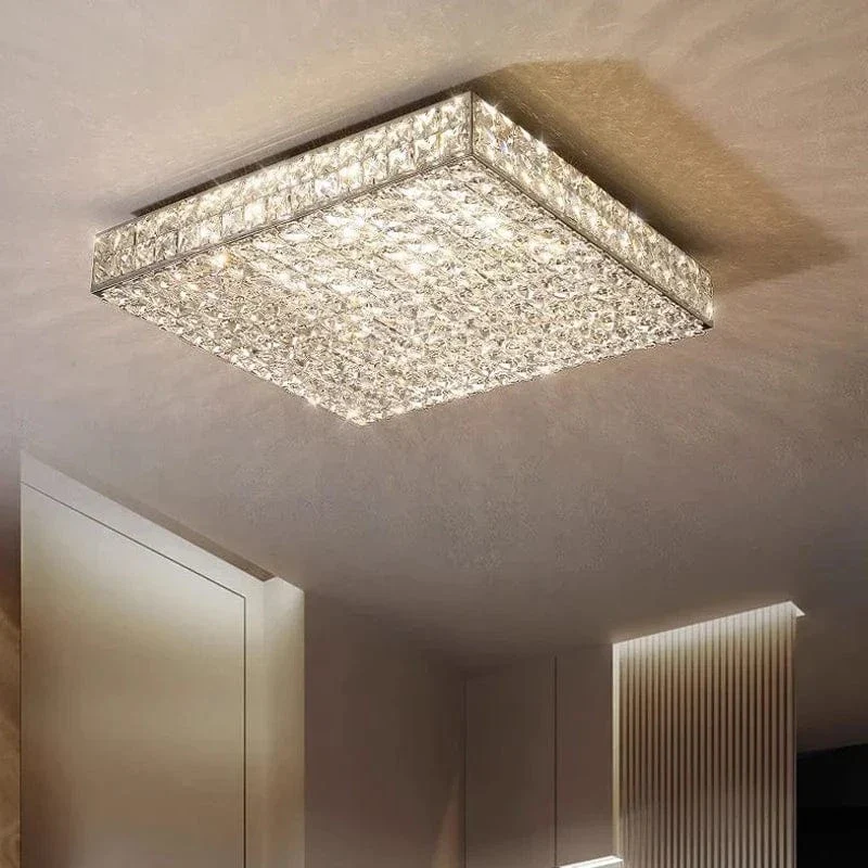 Plafonnier luxe en cristal