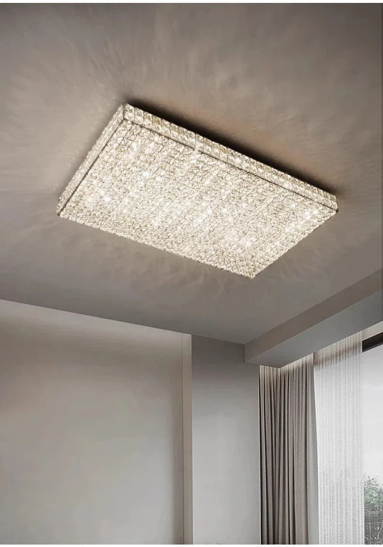 Plafonnier luxe en cristal