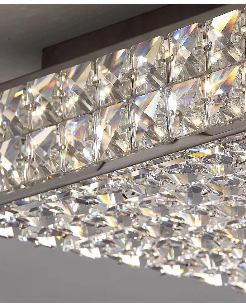 Plafonnier luxe en cristal