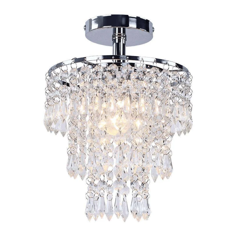 Plafonnier luxe cristaux en pluie