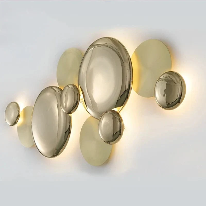 Applique Murale Nordique Dorée – Lampe Murale LED Art Déco pour Chambre, Salon, Couloir et Restaurant