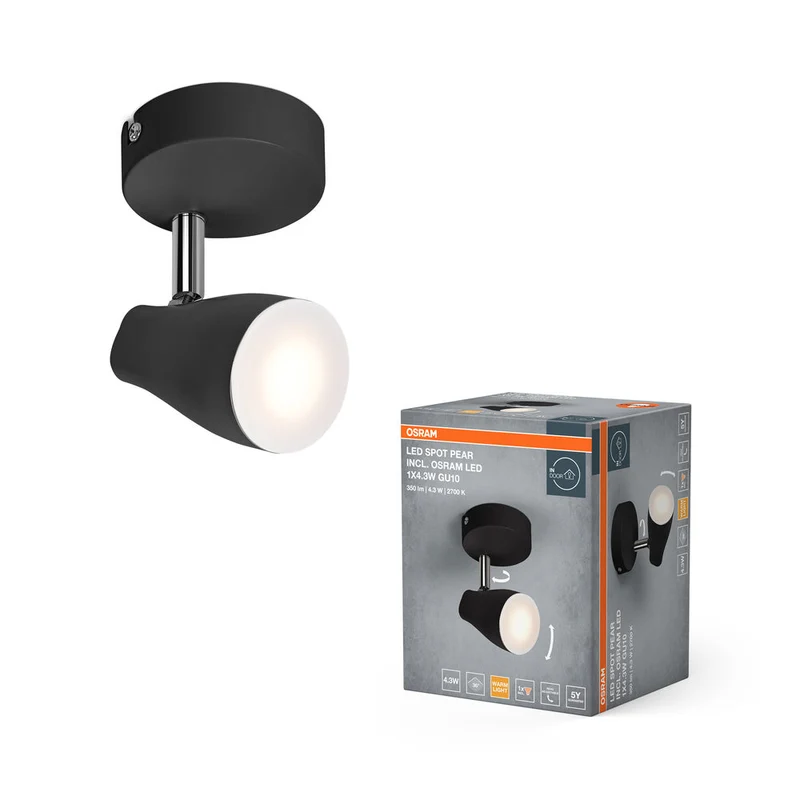 OSRAM LED SPOT PEAR Spot de plafond en saillie, blanc, 4,3W, 840lm