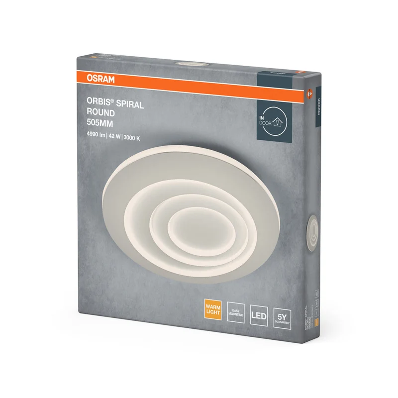 OSRAM ORBIS SPIRALE RONDE Plafonnier, blanc, 42W, 4000lm