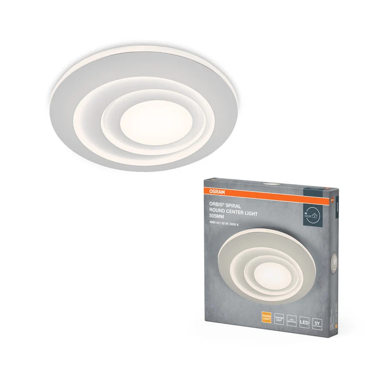 OSRAM ORBIS SPIRALE RD CL Plafonnier, blanc, 42W, 4000lm