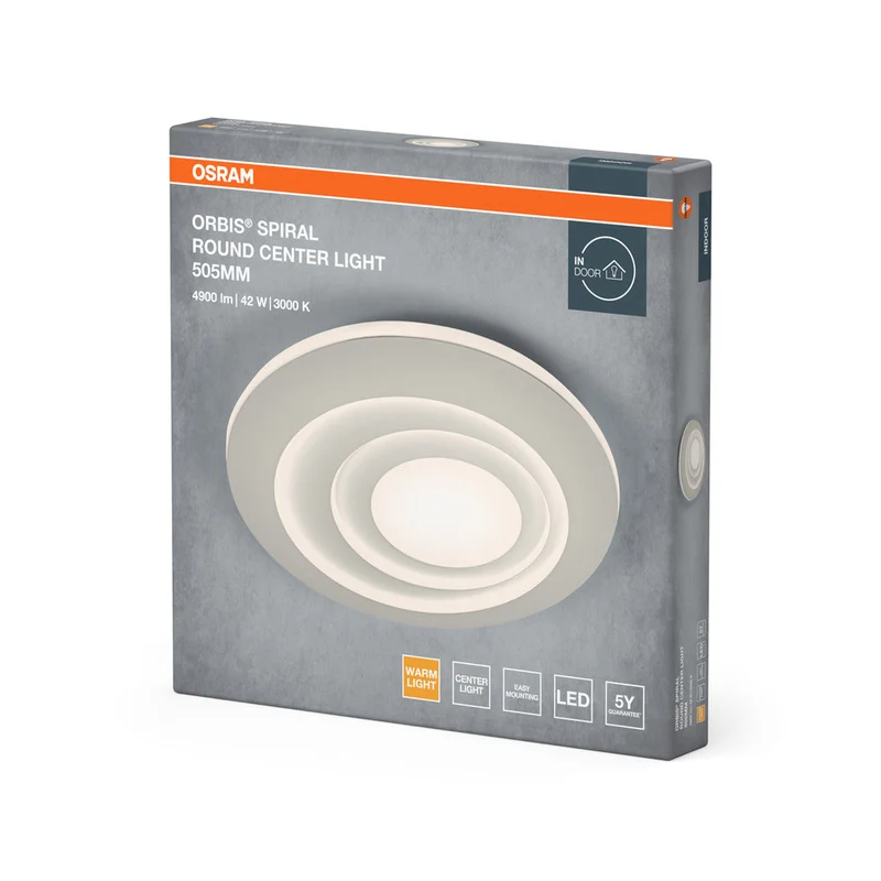 OSRAM ORBIS SPIRALE RD CL Plafonnier, blanc, 42W, 4000lm