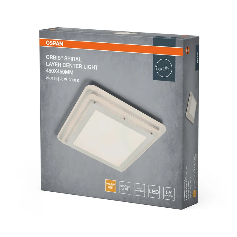 OSRAM ORBIS SPIRAL LAYER Plafonnier, blanc, 26W, 3000lm