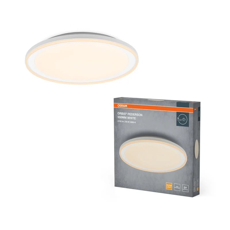 OSRAM ORBIS Pederson plafonnier 36W 550mm blanc