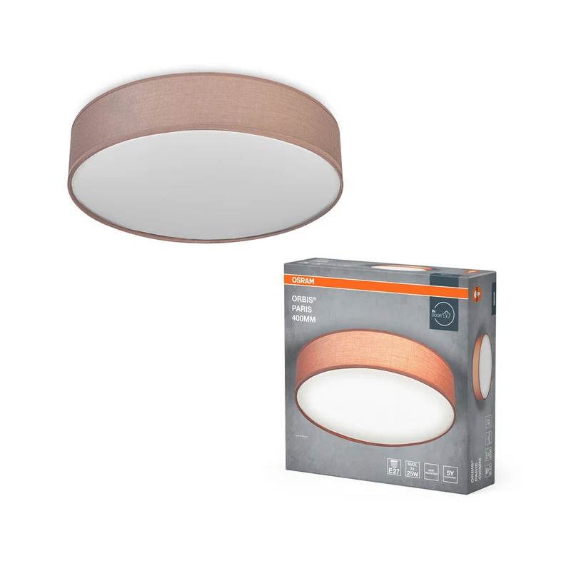 OSRAM ORBIS PARIS Plafonnier 400mm, marron, 2xE27