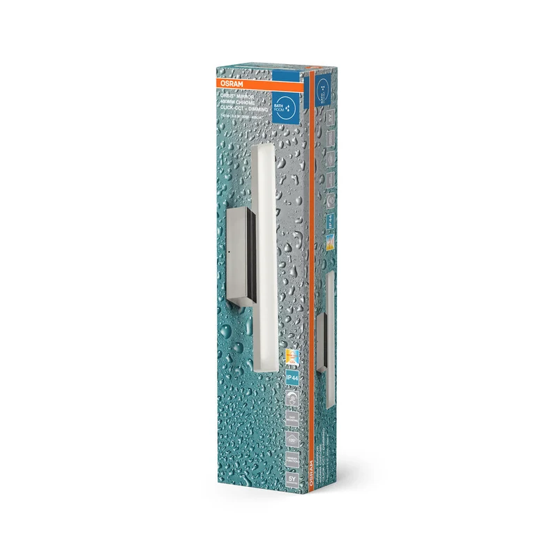 OSRAM ORBIS Miroir Salle de bain Applique murale 6.8W 40cm dimmable IP44 Chrome