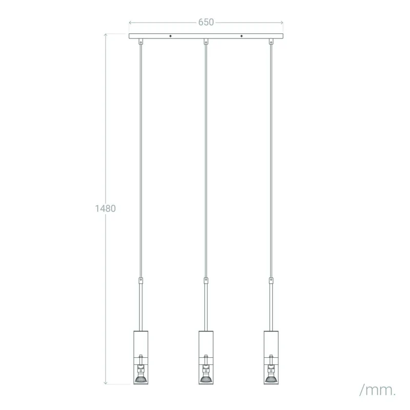 Suspension Trois Lampes