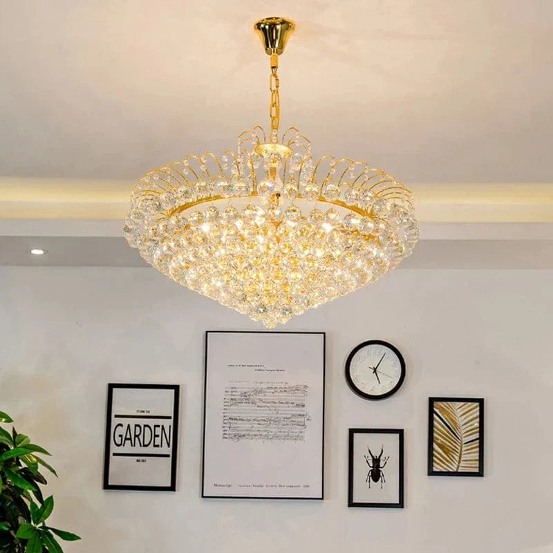 Grande suspension cristal Salle
