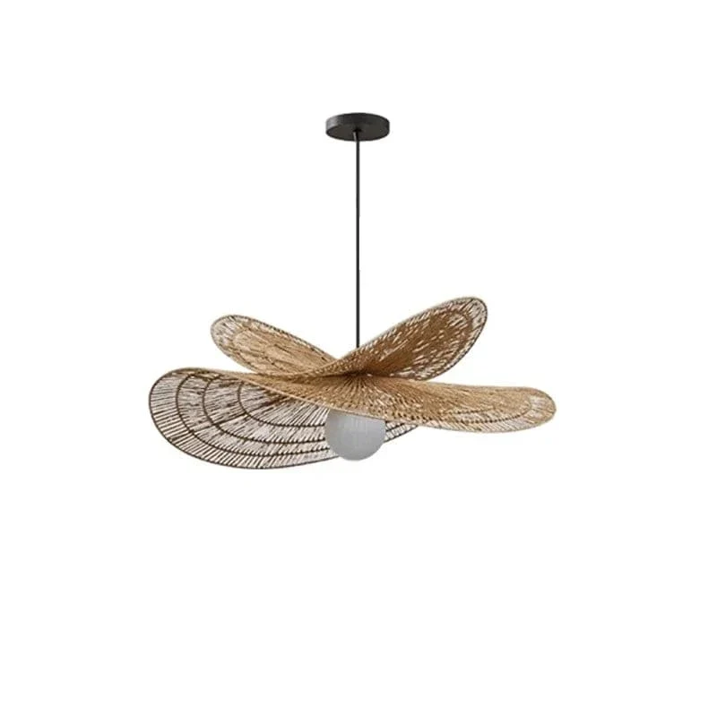 Luminaire Suspendu pour Cuisine en Rotin