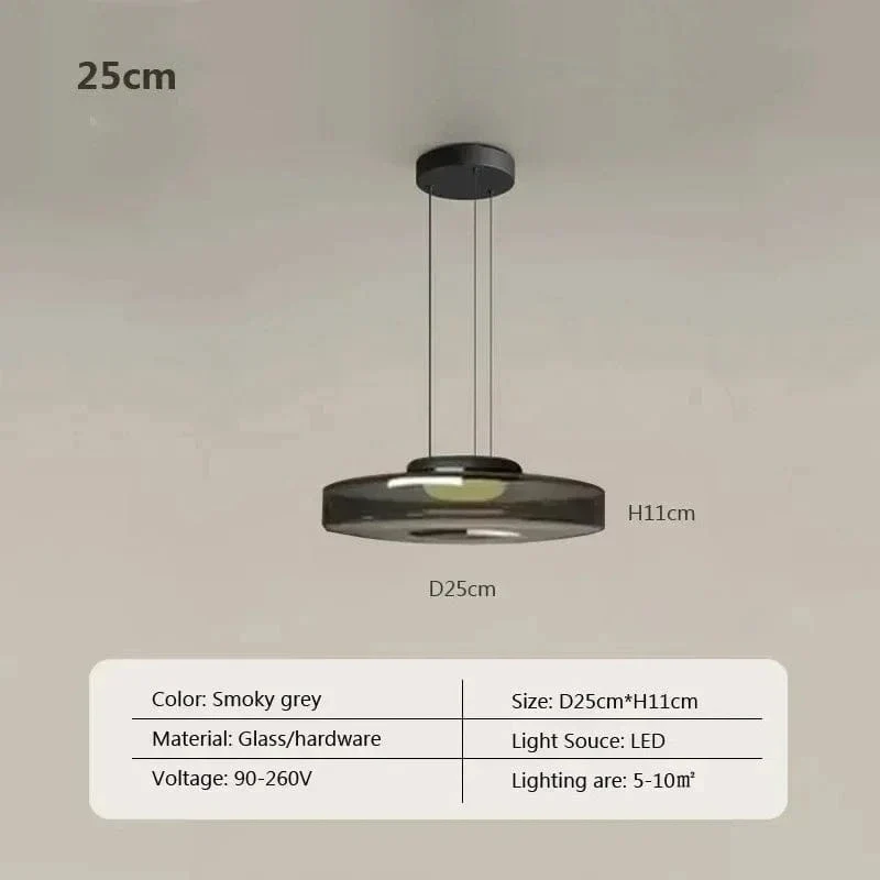 Suspension LED en Verre Cuisine