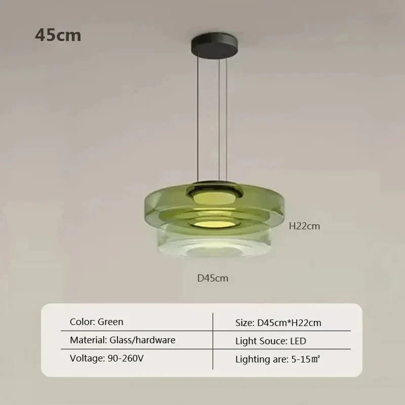Suspension LED en Verre Cuisine