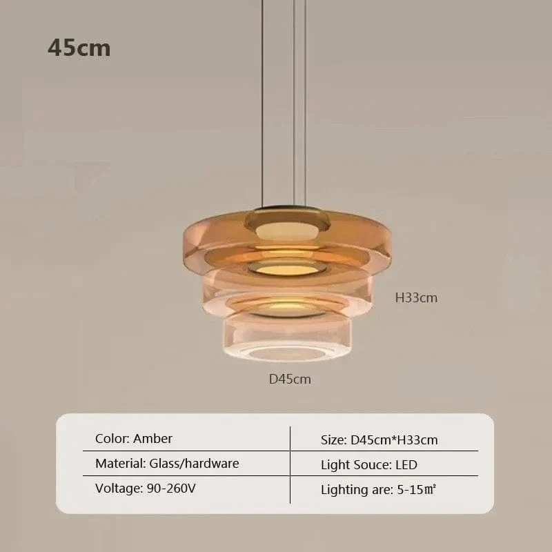 Suspension LED en Verre Cuisine