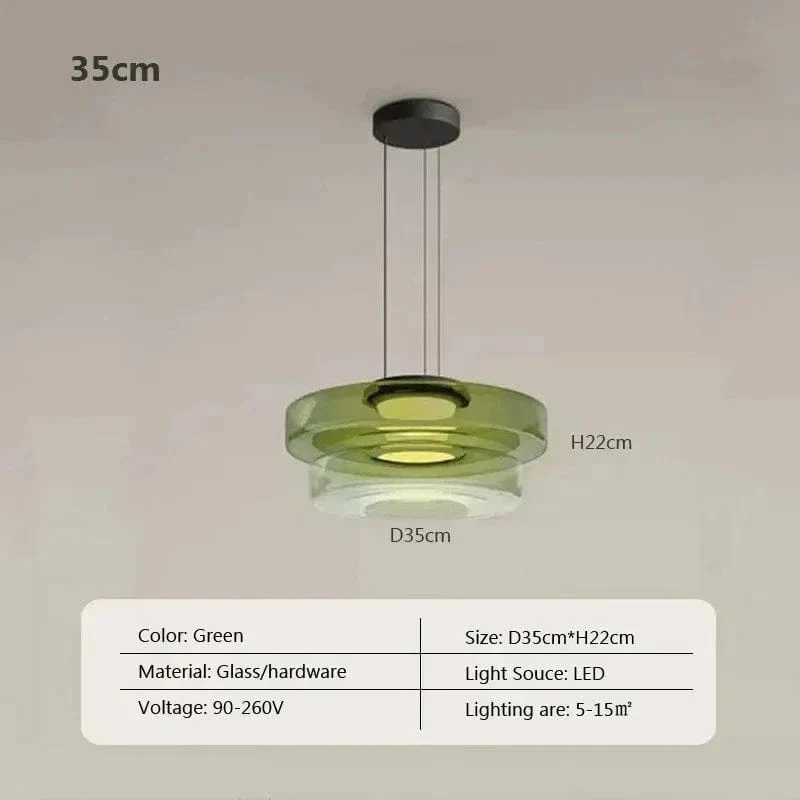 Suspension LED en Verre Cuisine